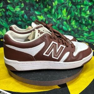 New Balance 480 Brown and White Size 8M